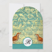 ヴィンテージバーズラグーンエンダイブ結婚式招待状 招待状 (裏面)