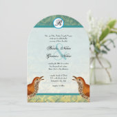 ヴィンテージバーズラグーンエンダイブ結婚式招待状 招待状 (スタンド正面)