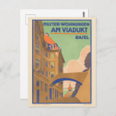 ヴィンテージバーゼルスイス旅行 ポストカード (正面/裏面)