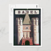 ヴィンテージバーゼル・スイス ポストカード (正面/裏面)