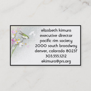 ヴィンテージバードアジアスタイル名刺 名刺