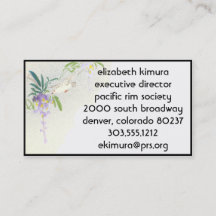 ヴィンテージバードアジアスタイル名刺