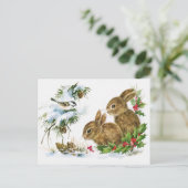 ヴィンテージバードアンドバンニー シーズンポストカード (スタンド正面)