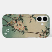 ヴィンテージバードアンドブロッサムイラストレーションモノグラム Case-Mate iPhoneケース (裏面 (横))