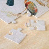 ヴィンテージバードイラストレーション野鳥観察ラバーギフト ジグソーパズル (側面)