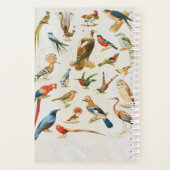 ヴィンテージバードイラストレーション野鳥観察ラバーギフト プランナー手帳 (裏面)