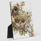 ヴィンテージバードインネストアニマルプリント フォトプラーク (側面)