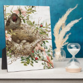 ヴィンテージバードインネストアニマルプリント フォトプラーク (側面)