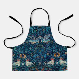 ヴィンテージバードウィリアムモリスフローラアート エプロン