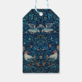ヴィンテージバードウィリアムモリスフローラアート ギフトタグ (正面)