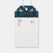 ヴィンテージバードウィリアムモリスフローラアート ギフトタグ (裏面)