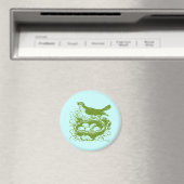 ヴィンテージバードエッグ&ネスト マグネット (インサイチュ (食洗機))