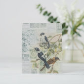 ヴィンテージバードエフェメラスクラップブック紙シート (スタンド正面)