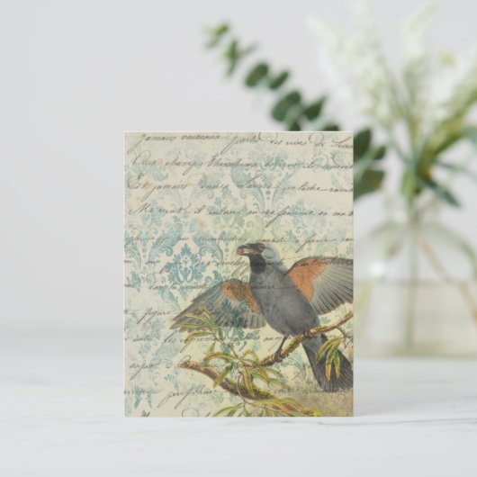 ヴィンテージバードエフェメラスクラップブック紙シート (スタンド正面)