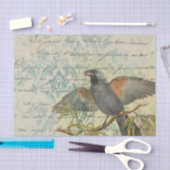 ヴィンテージバードエフェメラデコパージュティッシュペーパー 薄葉紙 (クラフト)