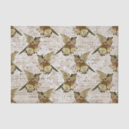 ヴィンテージバードエフエマデクページティッシュペーパー 薄葉紙