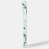 ヴィンテージバードエメラルドグリーンバイクパターンIphone 5 Case-Mate iPhoneケース (裏面 / 左)