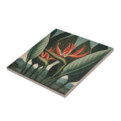 ヴィンテージバードオブパラダイスボタニカルテンプルオブフローラ タイル (側面)