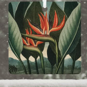 ヴィンテージバードオブパラダイスボタニカルテンプルオブフローラ メタルオーナメント