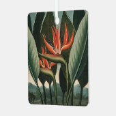 ヴィンテージバードオブパラダイスボタニカルテンプルオブフローラ メタルオーナメント (正面左)