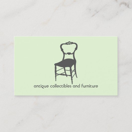 ヴィンテージバードケージアンティークと収集品 名刺 (裏面)