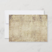 ヴィンテージバードケージウェディングRSVP赤 出欠カード (裏面)