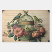 ヴィンテージバードケージデカップドロワーライナー ラッピングペーパーシート (正面2)