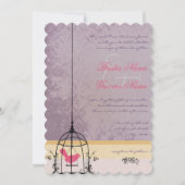 ヴィンテージバードケージナス結婚式招待状 招待状 (正面)