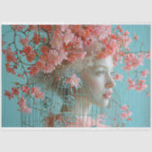 ヴィンテージバードケージハットフローラ分離 薄葉紙 (正面)