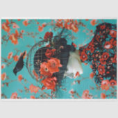 ヴィンテージバードケージハットフローラ分離 薄葉紙 (正面)