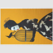 ヴィンテージバードケージハットフローラ分離 薄葉紙 (正面)