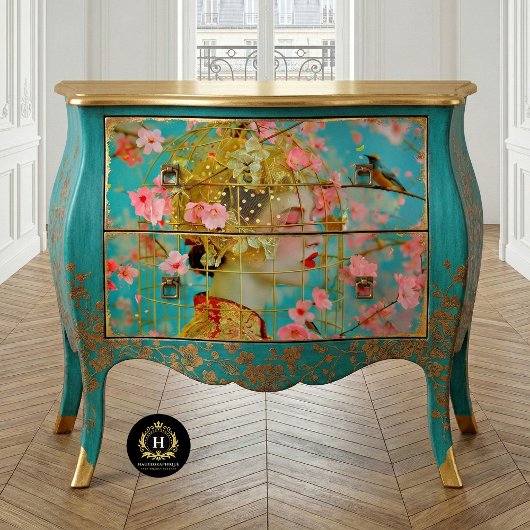 ヴィンテージバードケージハットフローラ分離 薄葉紙