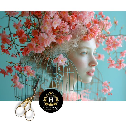 ヴィンテージバードケージハットフローラ分離 薄葉紙