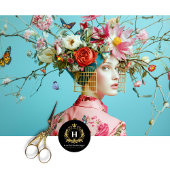 ヴィンテージバードケージハットフローラ分離 薄葉紙