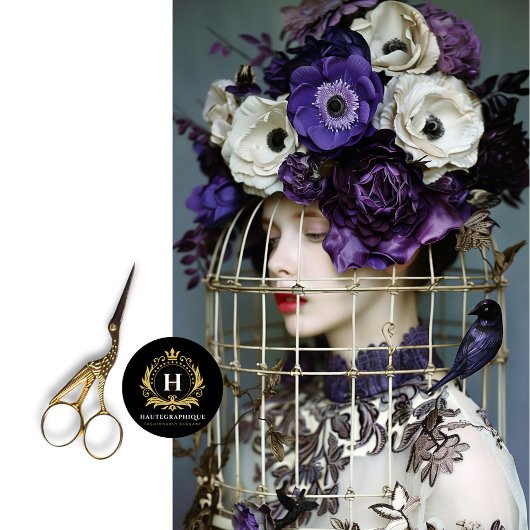 ヴィンテージバードケージハットフローラ分離 薄葉紙