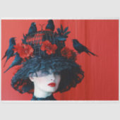 ヴィンテージバードケージハットフローラ分離 薄葉紙 (正面)