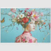 ヴィンテージバードケージハットフローラ分離 薄葉紙 (正面)