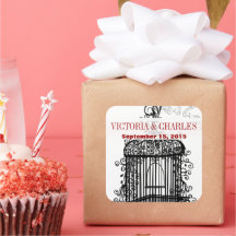 ヴィンテージバードケージミュージカルラブバードアクアウェディング