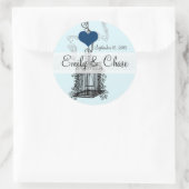 ヴィンテージバードケージミュージカルラブバードアクアウェディング ラウンドシール (バッグ)