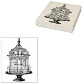 ヴィンテージバードケージラバーアートスタンプ ラバースタンプ (押印)