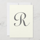 ヴィンテージバードケージレッドアクセント結婚式招待状 招待状 (裏面)