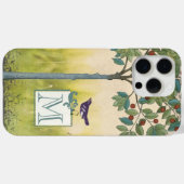 ヴィンテージバードツリーモノグラムiPhone Case-Mate iPhoneケース (裏面 (横))