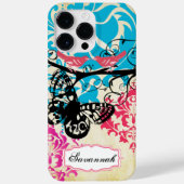 ヴィンテージバードバタフライダマスクiPhoneケース Case-Mate iPhoneケース (裏面)