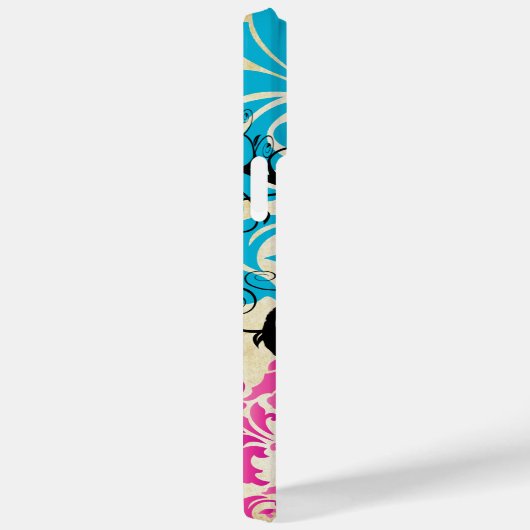 ヴィンテージバードバタフライダマスクiPhoneケース Case-Mate iPhoneケース (裏面 / 右)