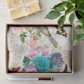 ヴィンテージバードフラワー&バタフライアートDecompage 薄葉紙 (ギフト)