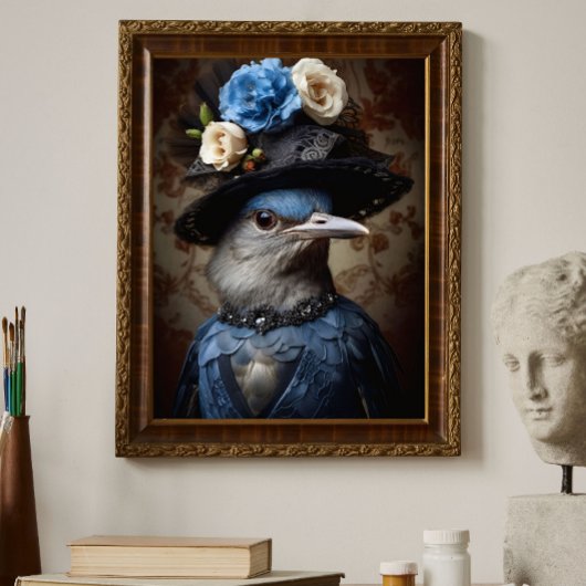 ヴィンテージバードフローラハットドレスデコページ 薄葉紙