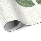 ヴィンテージバードボタニカルフラワーエフエメラデクページ ラッピングペーパー (ロールコーナー)