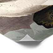 ヴィンテージバードポスターウォールアート – アイスランドジェ《鳥》ハヤブサ ポスター (角)