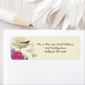 ヴィンテージバードミュージカルブライトラズベリーダマスク ラベル (インサイチュ)