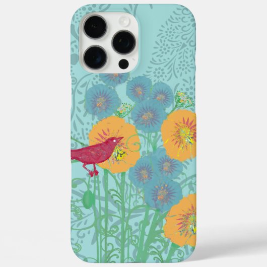 ヴィンテージバードモーニンググローリー Case-Mate iPhoneケース (裏面)
